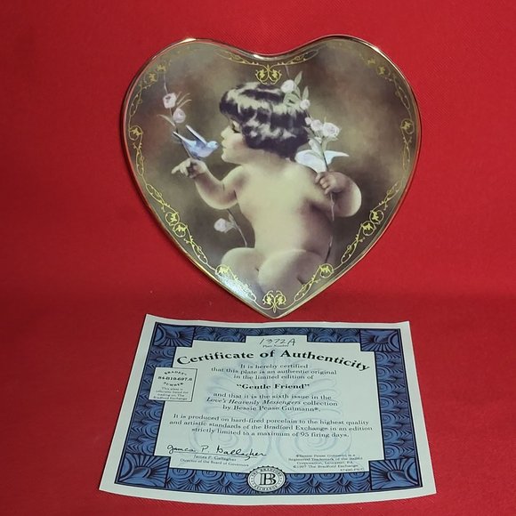 Vintage Bradford Exchange Gentle Friend Heart Decorative Plate No 1372A 1997 - Picture 3 of 14